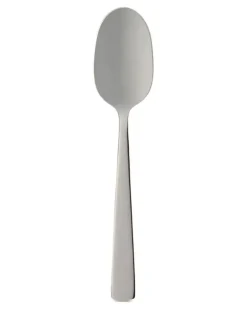 Set aus sechs Kaffeelöffeln mit Logo-Gravur - Silber