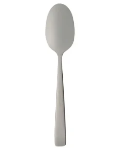 Set aus sechs Kaffeelöffeln mit Logo-Gravur - Silber