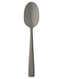 Set aus sechs Kaffeelöffeln mit Logo-Gravur - Schwarz