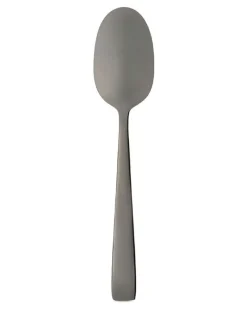 Set aus sechs Kaffeelöffeln mit Logo-Gravur - Schwarz