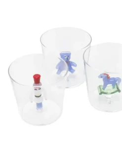 Set aus sechs Weihnachtsgläsern - Weiß