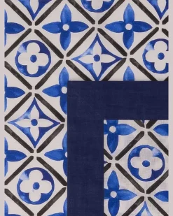 Set aus Tischunterlage und Serviette Blue