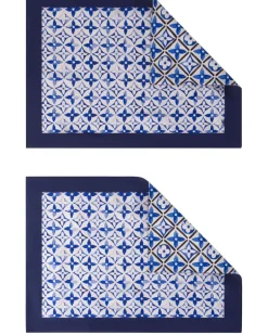 Set aus Tischunterlage und Serviette Blue