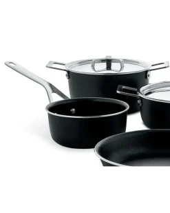 Set aus 6 Töpfen und Pfannen - Schwarz