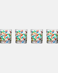 Set aus vier Tumbler-Gläsern Multicolor