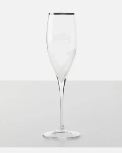Set aus zwei Champagnerflöten Silber
