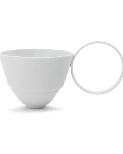 Set aus zwei Circle Teetassen - Weiß