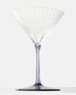 Set aus zwei Martinigläsern Transparent