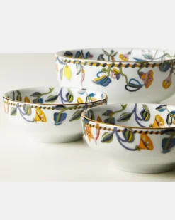 Set Borboni White aus zwei Snackschalen Weiß