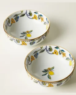 Set Borboni White aus zwei Snackschalen Weiß