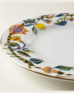 Set Borboni White aus zwei Speisetellern Weiß