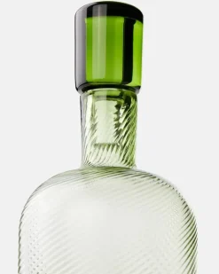 Set Borealis aus Flasche und zwei Tumbler-Gläsern GrüN