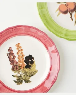 Set Botanica aus vier Tellern Multicolor