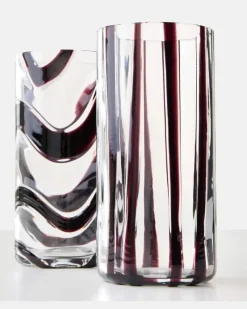Set Cyrcus aus zwei Longdrinkgläsern Schwarz