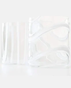 Set Cyrcus aus zwei Tumbler-Gläsern Weiß