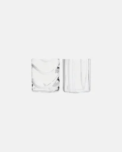Set Cyrcus aus zwei Tumbler-Gläsern Weiß
