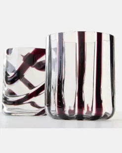 Set Cyrcus aus zwei Tumbler-Gläsern Schwarz