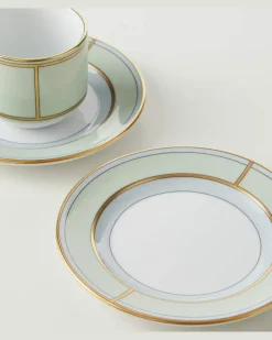 Set Diva aus zwei Espressotassen und Untertassen GrüN