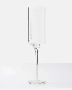 Set Hew aus zwei Champagnerflöten Transparent
