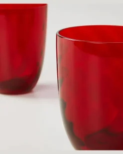 Set Idra aus sechs Gläsern Rot