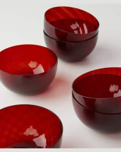 Set Idra aus sechs Tassen Rot