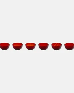 Set Idra aus sechs Tassen Rot