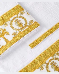 Set I Love Baroque aus fünf Handtüchern Weiß