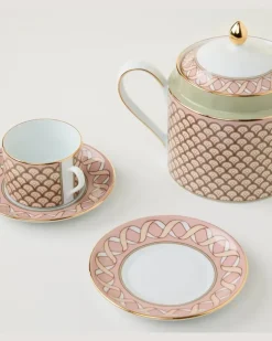Set Impero aus zwei Teetassen und Untertassen Multicolor