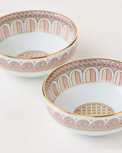 Set Napoli Dusty Pink aus zwei Snackschalen Multicolor