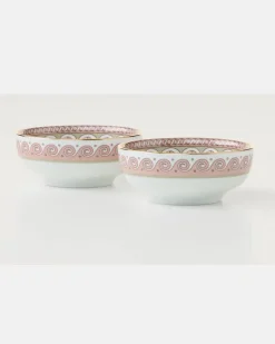 Set Napoli Dusty Pink aus zwei Snackschalen Multicolor