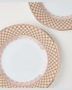 Set Odysseus Dusty Pink aus zwei Speisetellern Multicolor