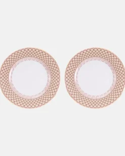 Set Odysseus Dusty Pink aus zwei Speisetellern Multicolor