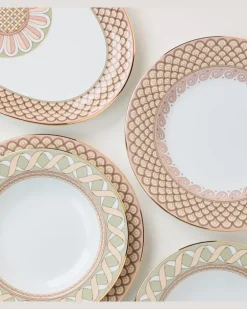 Set Odysseus Dusty Pink aus zwei Speisetellern Multicolor