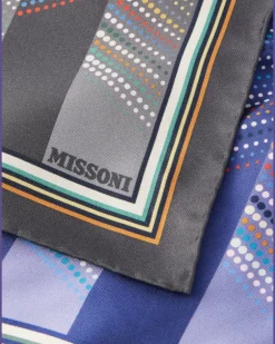 Set of Two Printed Silk-Voile Pocket Squares Multi