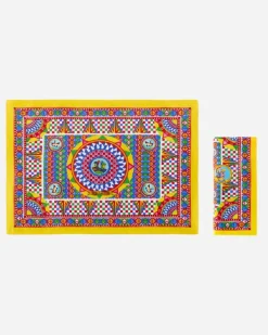 Set Platzdeckchen Und Serviette Aus Leinen - Sets Platzdeckchen Und Serviette Mehrfarbig