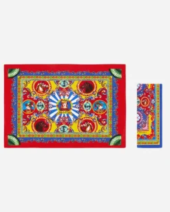 Set Platzdeckchen Und Serviette Aus Leinen - Sets Platzdeckchen Und Serviette Mehrfarbig