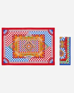 Set Platzdeckchen Und Serviette Aus Leinen - Sets Platzdeckchen Und Serviette Mehrfarbig