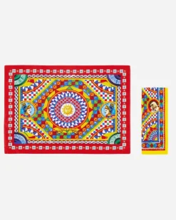 Set Platzdeckchen Und Serviette Aus Leinen - Sets Platzdeckchen Und Serviette Mehrfarbig