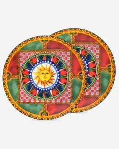 Set 2 Porcelain Bread Plates - Brotteller Mehrfarbig