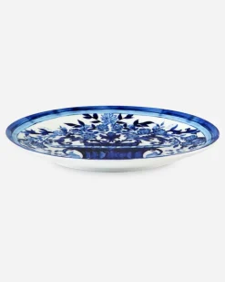 Set 2 Porcelain Dinner Plates - Flache Teller Mehrfarbig