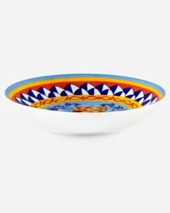 Set 2 Porcelain Soup Plates - Suppenteller Mehrfarbig