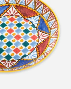 Set 2 Porcelain Soup Plates - Suppenteller Mehrfarbig