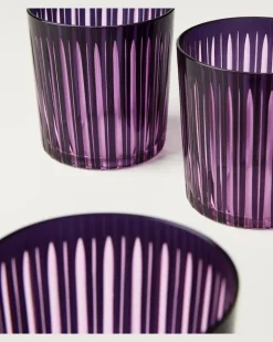 Set Prism aus vier Gläsern Violett
