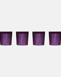 Set Prism aus vier Gläsern Violett