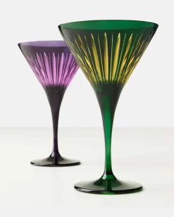 Set Prism aus vier Martinigläsern Multicolor