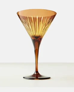 Set Prism aus vier Martinigläsern Orange
