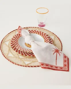 Set Sol aus zwei Tischsets Beige
