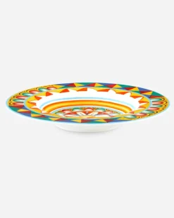 Set 2 Soup Plates In Fine Porcelain - Suppenteller Mehrfarbig