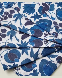 Set Wildbird Blu aus sechs Servietten Blau