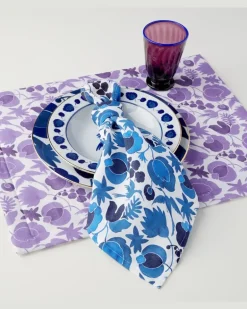 Set Wildbird Blu aus sechs Servietten Blau